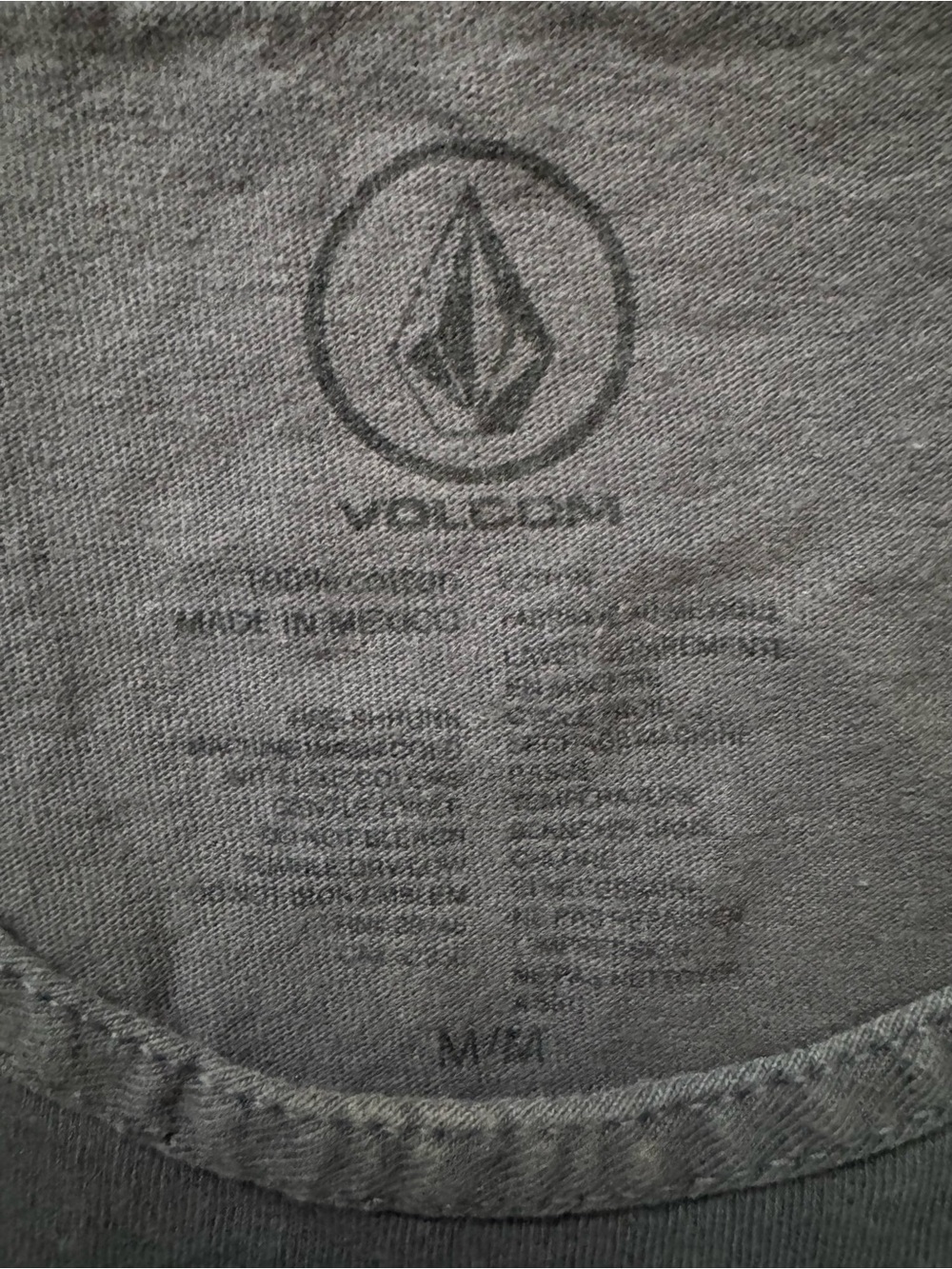 Volcom Gray Logo Tank with Subtle Ink Print - Picture 4 of 4